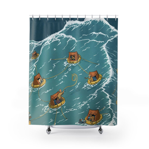 Shower Curtains for Social Distancing and Mutual Aid during COVID-19