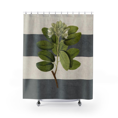 Botanical Stripes Shower Curtains