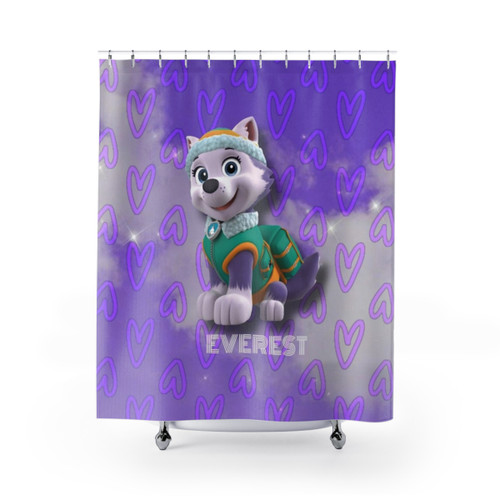 Paw Patrol Everest Kids Shower Curtain