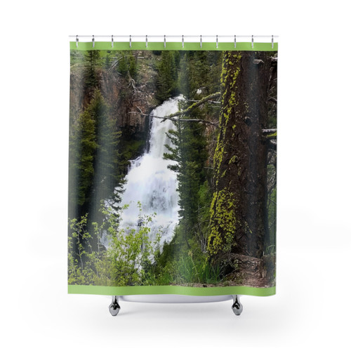 Waterfall Shower Curtain for Bathroom Decor