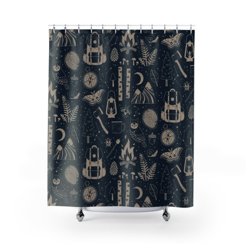 Forest Adventure Themed Shower Curtain