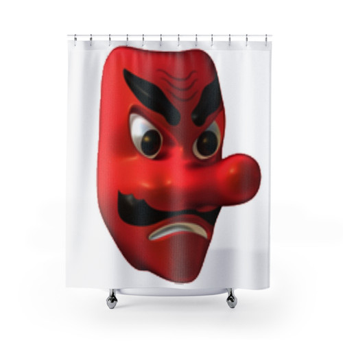 Colorful Goblin Emoji Shower Curtains