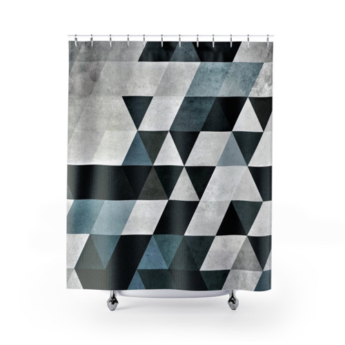 Geometric Abstract Shower Curtains