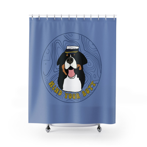 Mind Your Butt Shower Curtains - Stylish bathroom decor