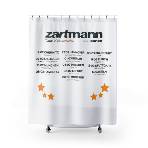 Zartmann 2025 Tour Dates Shower Curtains