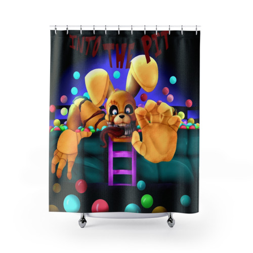 Into The Pit FNAF Themed Shower Curtain