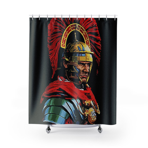 Roman Centurion Portrait Shower Curtain