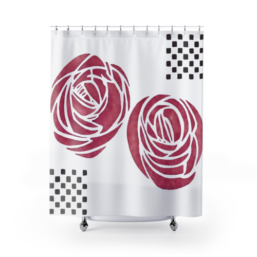 Charles Rennie Mackintosh Roses Shower Curtains