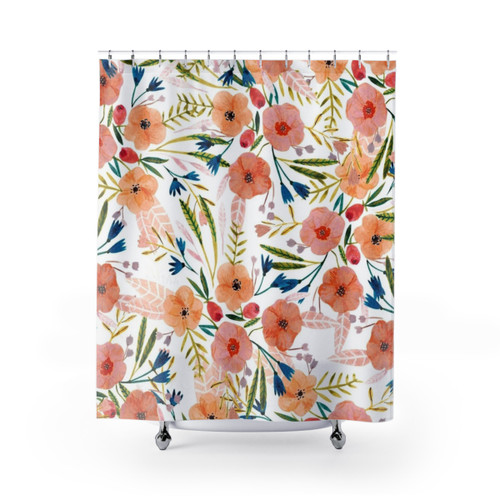 Floral Dance Shower Curtains for Bathroom Decor