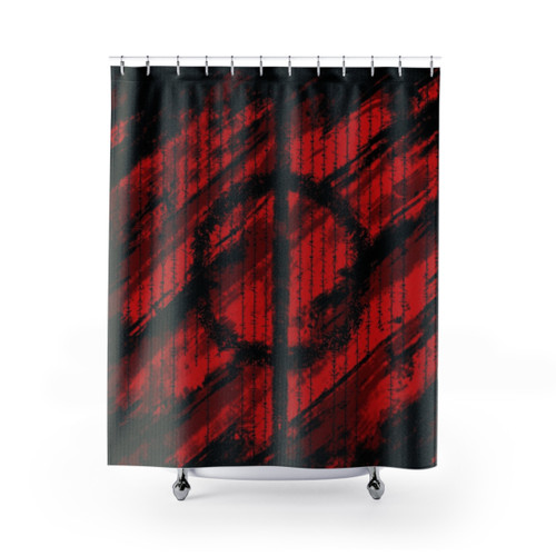Blood Phyrexian Writings Shower Curtains