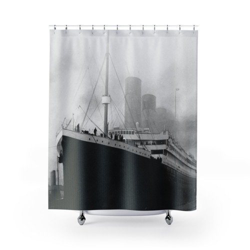 Vintage Titanic in Southampton Shower Curtain