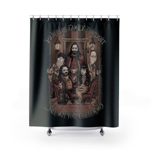 Vampire Family Portrait Shower Curtains