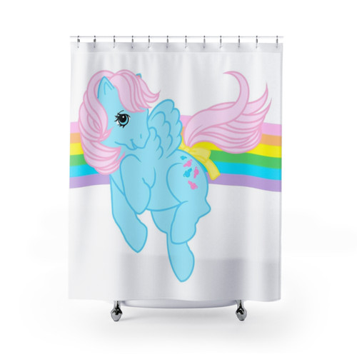 Retro MLP Wind Whistler Shower Curtain