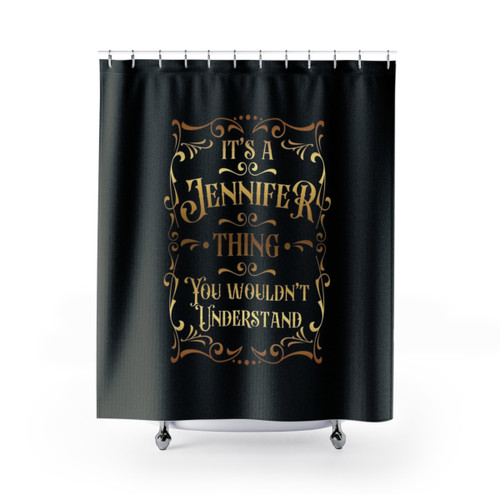 Personalized Shower Curtains with Name Design