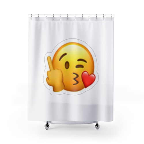 Funny Whatsapp Emoji Shower Curtains
