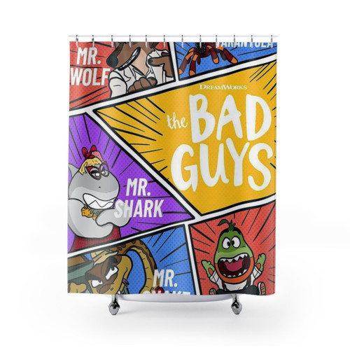 The Bad Guys Funny Shower Curtains