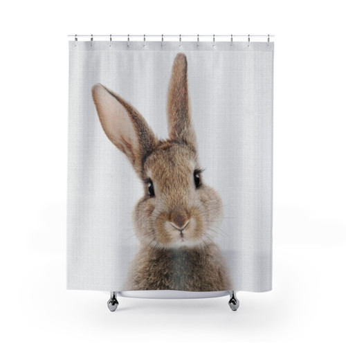 Peekaboo Bunny Shower Curtains
