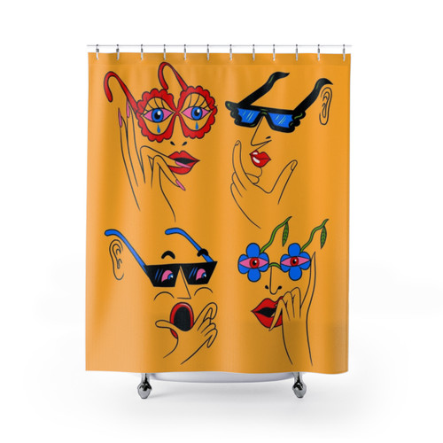 Glasses Flash 2021 Shower Curtain