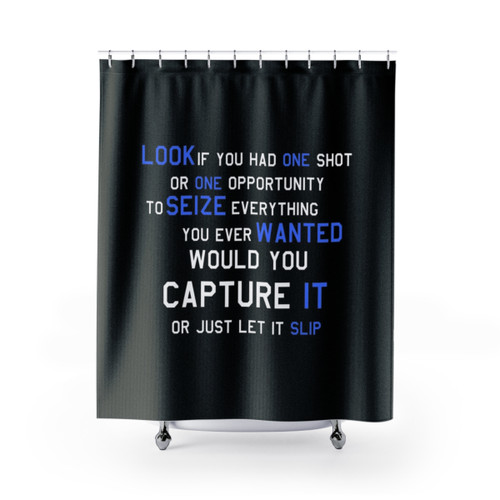 Eminem Motivational Shower Curtain