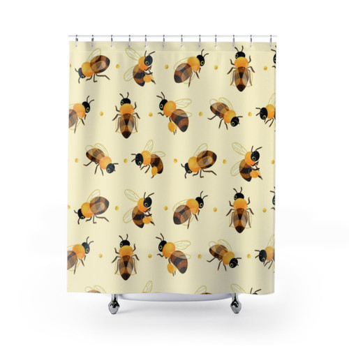 Honey Bee Shower Curtain