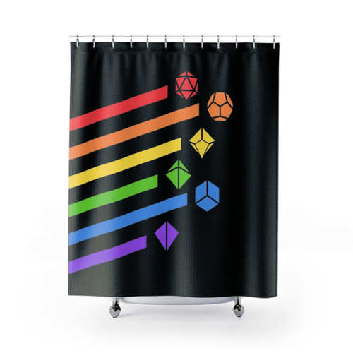 Dungeons & Dragons Themed Shower Curtain