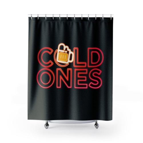 Cold Ones Themed Shower Curtains