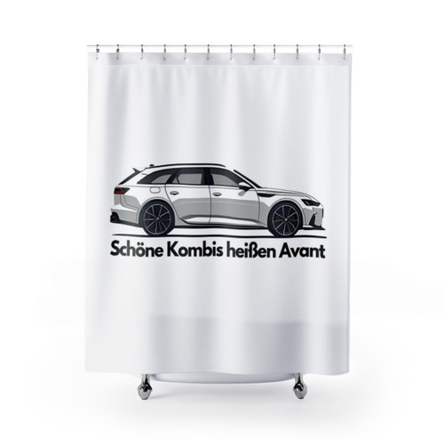 Avant station wagon inspired shower curtain