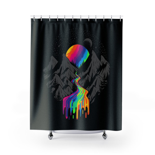 Cosmic River Shower Curtains - Space and Cosmos Design