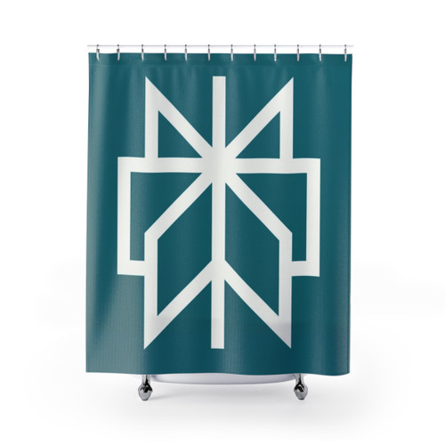 Perplexity AI Themed Shower Curtains