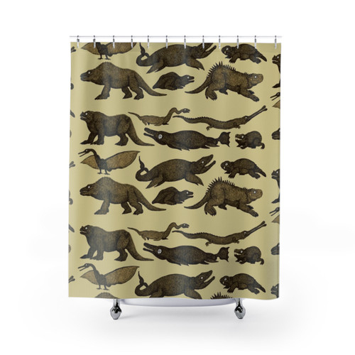 Dinosaur Crystal Palace Shower Curtains