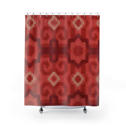 Minecraft Glazed Terracotta Shower Curtain