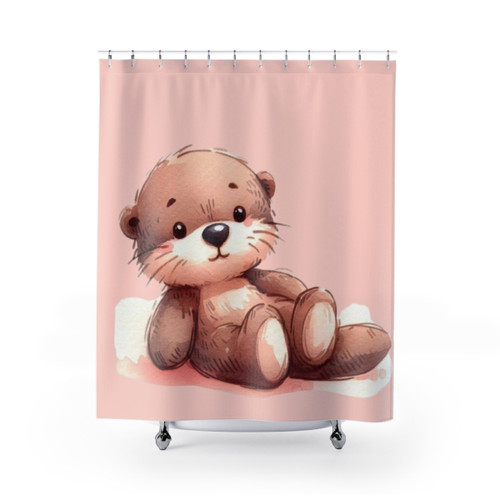 Sleepy Otter Shower Curtain