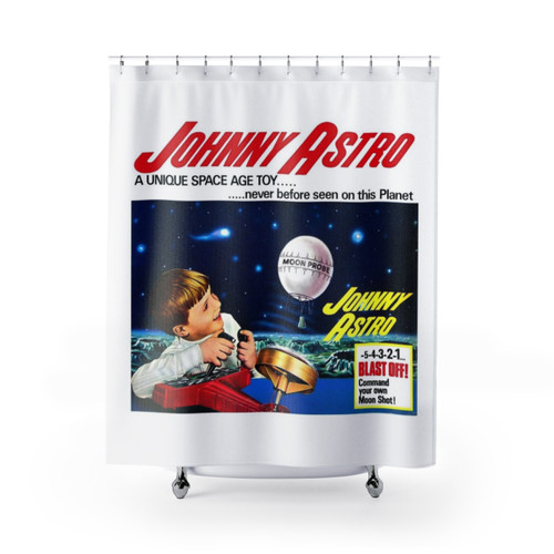 1960s Retro Advert Shower Curtains