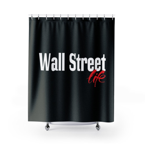 Wall Street Inspired Stock Market Shower Curtains