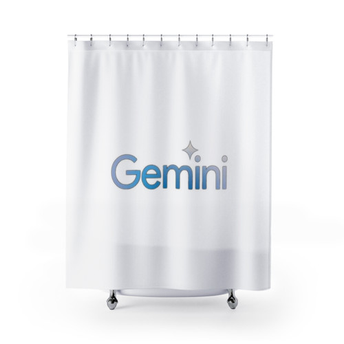 Google Gemini AI Shower Curtains