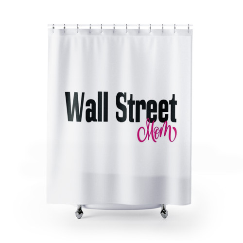 Wall Street Mom Stock Market Shower Curtains