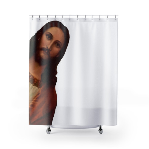 Jesus Meme Shower Curtain
