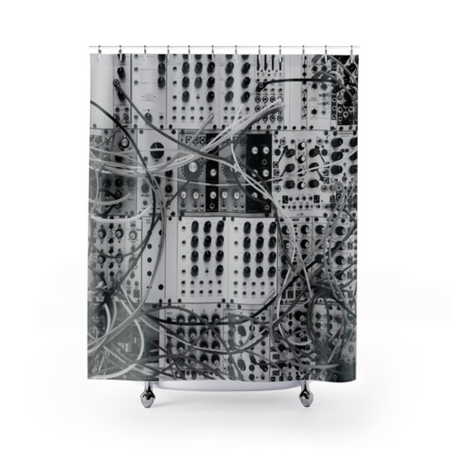 Analog Synthesizer Modular Shower Curtain