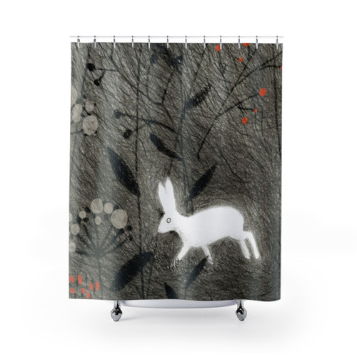 Hare Shower Curtain - Stylish Woodland Animal Design