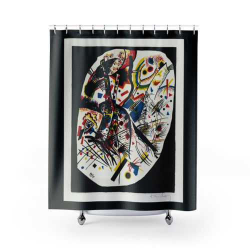 Wassily Kandinsky Abstract Art Shower Curtains - Small Worlds III