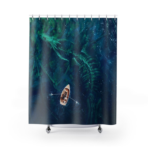 Dragon Bones Themed Shower Curtains