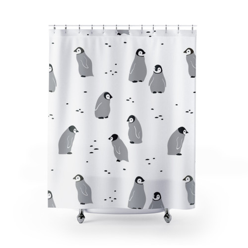 Baby Emperor Penguin Shower Curtains
