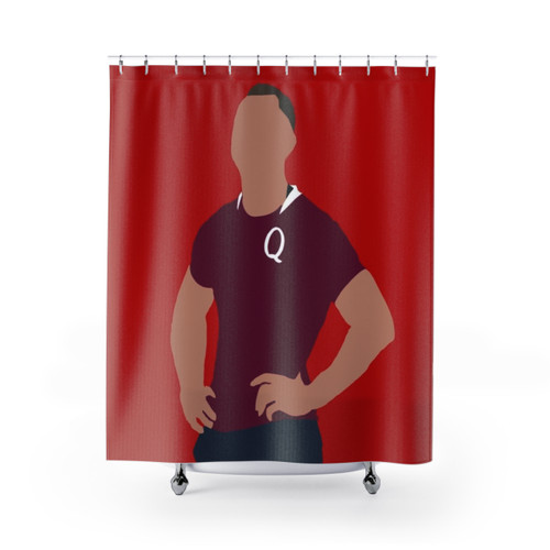 Quade Cooper Minimalist Shower Curtain