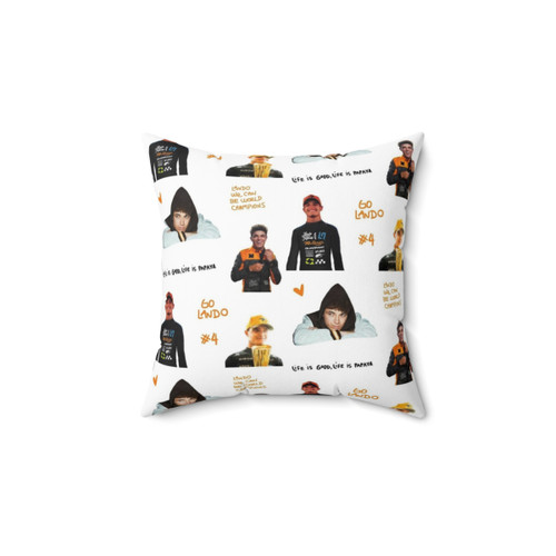 Lando Norris Formula One Racing Pillow