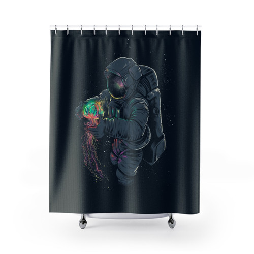 Jellyspace Shower Curtains - Sci-Fi Galaxy Design