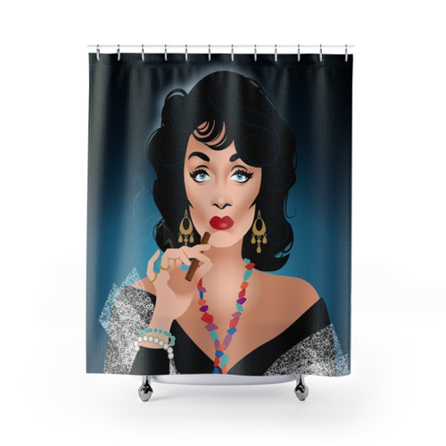 Your Future's All Used Up Shower Curtains - Film Noir Art