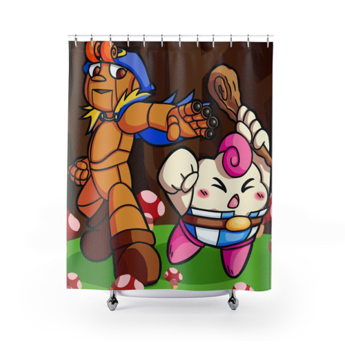 Super Mario RPG Themed Shower Curtain