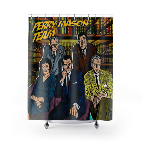 Perry Mason Team (PM Comics) Shower Curtain