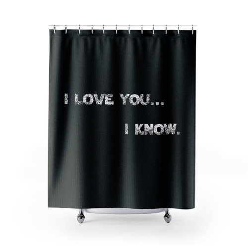 I Love You I Know Star Wars Shower Curtains