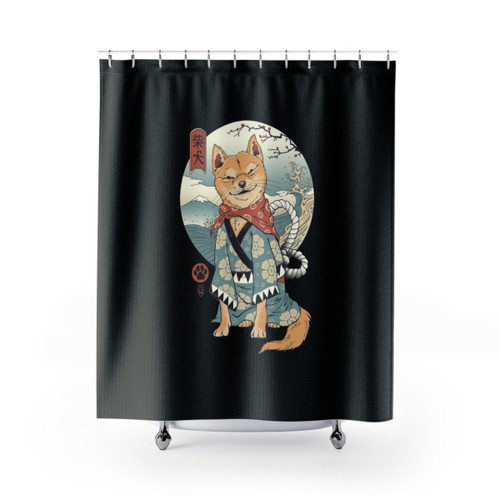 Shiba Inu Shower Curtain - Unique Japanese-Inspired Design